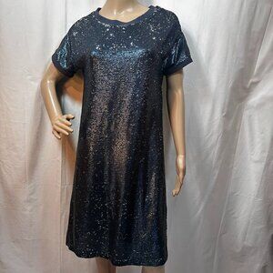 Moulinette Soeurs Dark Navy Sequin SZ XS Dress